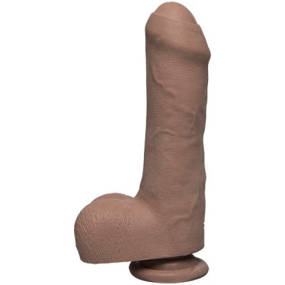 Dildo Realist Uncut D Dual Density Caramel 19 cm foto