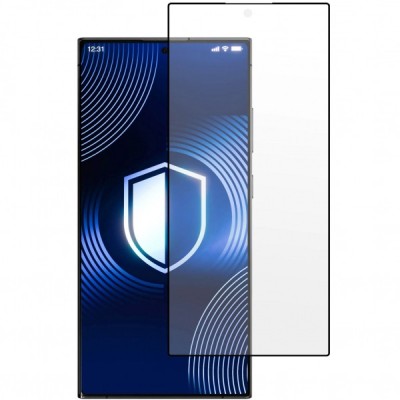 Folie de protectie Ecran 3MK HardGlass Matt Max pentru Samsung Galaxy S24 Ultra S928, Sticla Securizata, Full Glue, Neagra foto