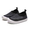 Mocasini negri cu model gri petrol (Marime Disponibila: Marimea 22)