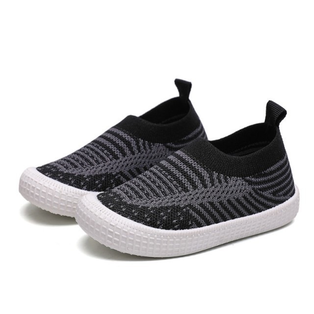 Mocasini negri cu model gri petrol (Marime Disponibila: Marimea 22)