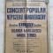 HST PM25 Afiș concert popular Filarmonica T&acirc;rgu Mureș 1961