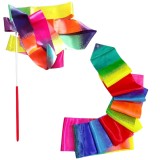 Panglica pentru gimnastica, 205 x 5 cm, multicolor, Lean 24927