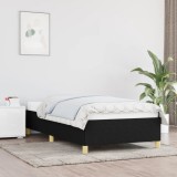 Cumpara ieftin Cadru de pat fără saltea, negru, 100x200 cm, textil