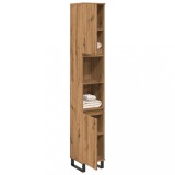 VidaXL Dulap de baie, stejar artizanal, 30x30x190 cm, lemn prelucrat 857203
