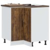 Dulap Baza Colt Bucatarie Gossi Lucca, Stejar Afumat, 75.5x75.5x81.5 cm, Depozitare, Picioare Reglabile