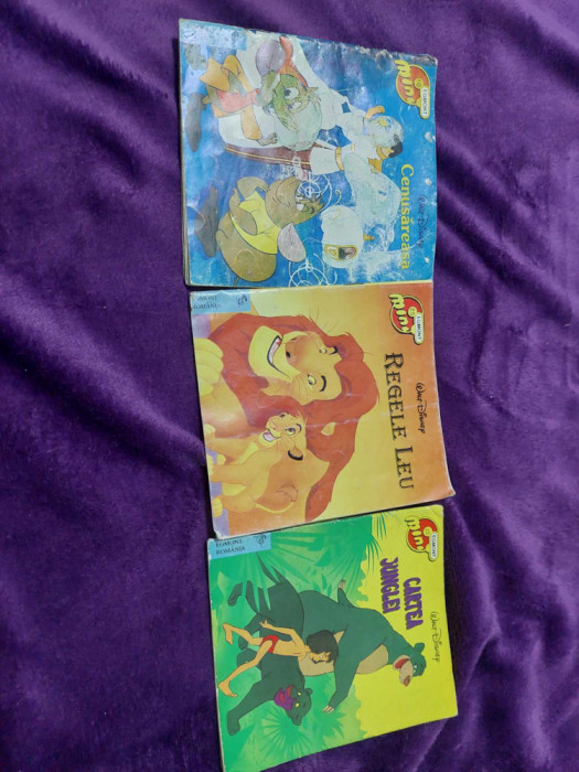 MiniEGMOND,Walt Disney,Cenusareasa,Regele leu,Cartea junglei,Carti copii rare