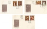 |Romania, LP 1244/1990, Tablouri impuscate in timpul revolutiei din 1989, FDC