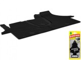 Set Covorase Auto Cauciuc Umbrella Pentru Volskwagen T5 (2010-2015).T6 (2015-).Multivan (2015-) , 3Pcs + Odorizant Auto Bradut Wunder-Baum Black Ice