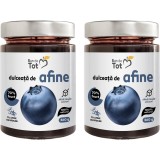 Pachet Dulceata de Afine fara Zahar Adaugat 360g + 360g