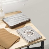 vidaXL Panouri de decor 150 pcs sonoma gri 15 x 21 x 0.3 cm