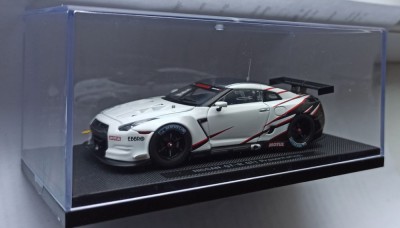 Macheta Nissan GT-R GT1 (R35) Presentation 2009 alb - Ebbro 1/43 foto