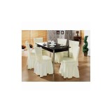 Cumpara ieftin Set 6 huse scaune cu volane din bumbac elasticizat - HEP76
