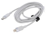 Cablu USB 2.0 VENTION Apple Lightning - USB C, 2m, nichelat