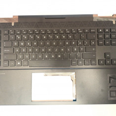 Carcasa superioara cu tastatura palmrest Laptop, HP, Omen 17-CK,17-CK0008NQ, M57142-001, M57142-271, cu iluminare verde, layout US