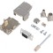 Conector D-Sub 9-Pini Mufă Mamă pe Cablu Negru Kit Complet