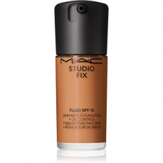 MAC Cosmetics Studio Fix Fluid SPF 15 24HR Matte Foundation + Oil Control machiaj cu efect matifiant SPF 15 culoare NC46 30 ml