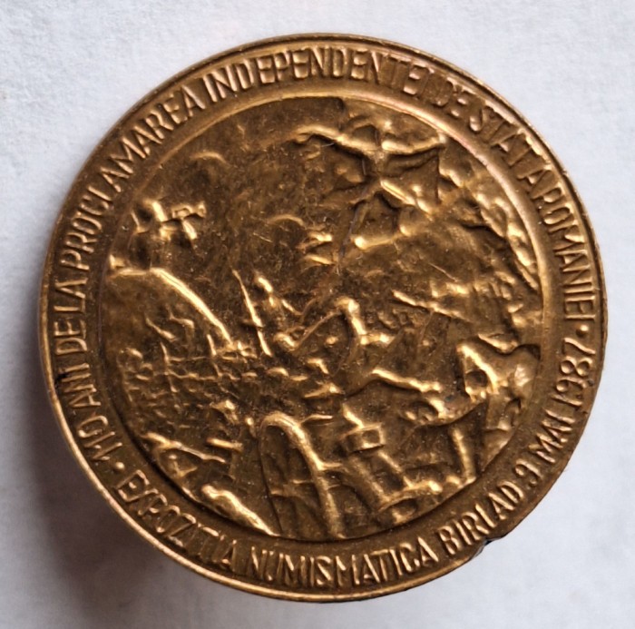 110 ani de la proclamarea INDEPENDENTEI DE STAT a Romaniei, insigna - RARA