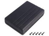 Carcasă universală ABS neagră 84x124x30mm
