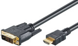 Cablu Mcab HDMI - DVI-D 2m Black