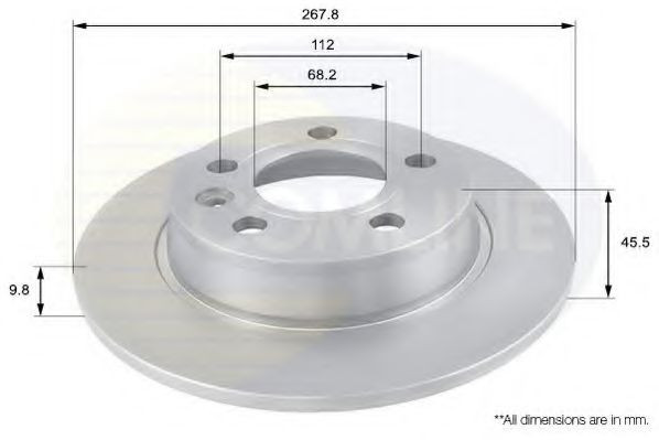 Disc frana SEAT ALHAMBRA (7V8, 7V9) (1996 - 2010) COMLINE ADC1429