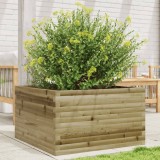 vidaXL Jardinieră de grădină, 80x80x45,5 cm, lemn de pin impregnat