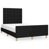 Cumpara ieftin Cadru de pat fara saltea, negru, 120x200 cm, textil