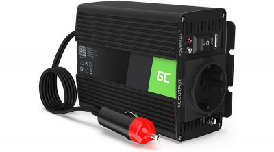 Green Cell Invertor de putere auto de la 24V la 230V (amplificator de tensiune) 150W / 300W cu undă sinusoidală pură foto