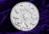 Royal Mint - 2021Great Britain 5 Pound QUEENS BEASTS COMPLETER 2 OZ Ounce Silver Coin BU - 2OZ .999