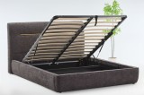 PAT COZY 160X200 CU LADA DE DEPOZITARE STOFA GRI