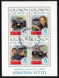 INSULELE SOLOMON 2013 - Formula 1, Sebastian Vettel/ set complet - colita + bloc, Stampilat