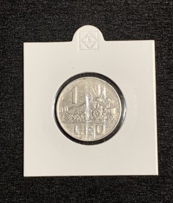 Moneda 1 leu 1963 RPR foto