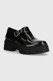 HUGO pantof Kris femei, culoarea negru, cu platforma, 50523251