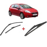 Cumpara ieftin Set 3 stergatoare FIAT GRANDE PUNTO (199_) 2005-2015, pentru parbriz si luneta, Valeo Silencio