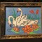 arta / design / vintage - Tablou goblen / cusatura lebede in rama de lemn !