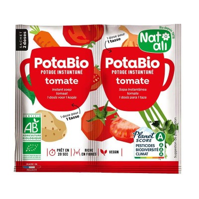 Supa Instant cu Rosii si Legume Eco 2 x 8.5 grame Nat-Ali foto