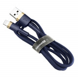 Cablu Baseus Cafule Cablu Din Nailon Durabil USB / Lightning QC3.0 1.5A 2M Albastru (CALKLF-CV3)