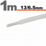 Tub termocontractibilTransparent &bull; 13 / 6,5 mm (10m)