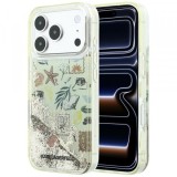 Husa pentru Apple iPhone 18 Pro / 17 Pro, Karl Lagerfeld, Liquid Glitter Beach and Sand, Bej