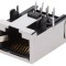 Conector RJ45 Cat 5e ecranat, profil jos