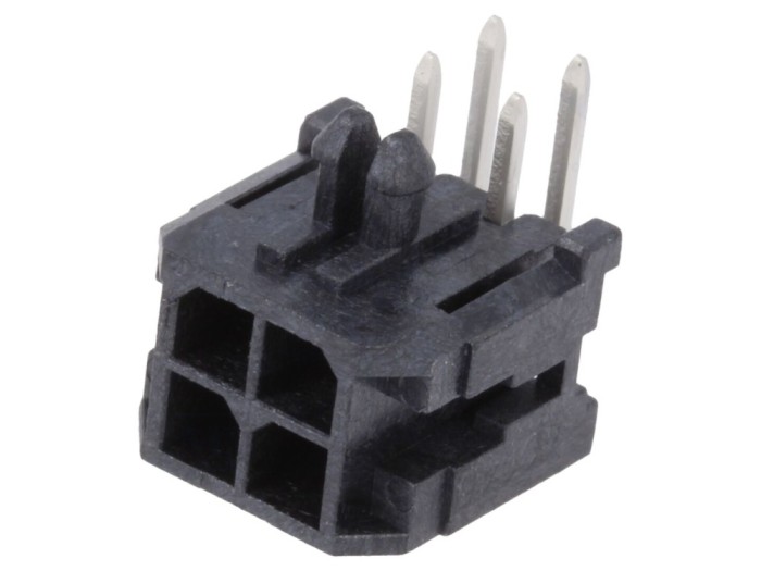 Conector soclu cablu-placă 4 pini 2x2