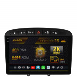 Navigatie Peugeot 308 408 (2008-2013), Android 13, V-Octacore 4GB RAM + 64GB ROM, 9.5 Inch - AD-BGV9004+AD-BGRKIT265