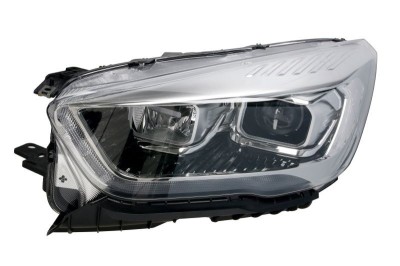 Far Ford Kuga, 02.2016-, fata, Stanga, bi-xenon; cu lumini de curbe; cu LED daytime running light; D3S+H1+LED; electric; negru, transparent cu alb in foto