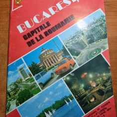 revista ghid turistic orasul bucuresti - in limba franceza - din anul 1982