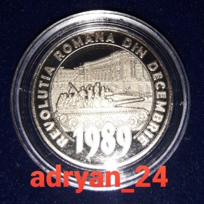 Moneda 50 bani BNR - 30 de ani de la Revolutia din decembrie &amp;quot;89 / in capsula foto
