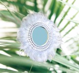 Oglinda Exotic White Plumes