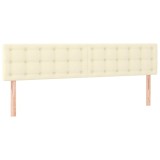 Cumpara ieftin Tablii de pat, crem, 200x5x78/88 cm, piele ecologica