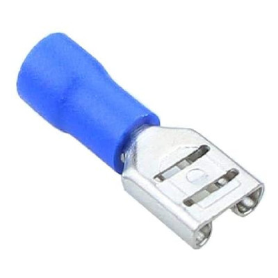 Set 5 bucati conectori cu terminali izolati crimp-mama FDD2-250, albastru foto