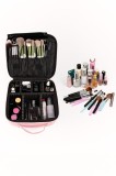 Geanta pentru cosmetice cu LED si Compartimente Reglabile ,Roz