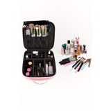 Geanta pentru cosmetice cu LED si Compartimente Reglabile ,Roz