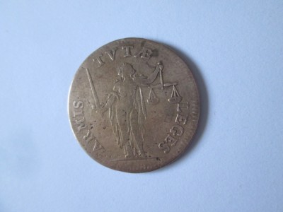 Rar! Jeton regele Ludovic al XIV-lea 1645 reforma justitiei:ARMIS TUTAE LEGES foto